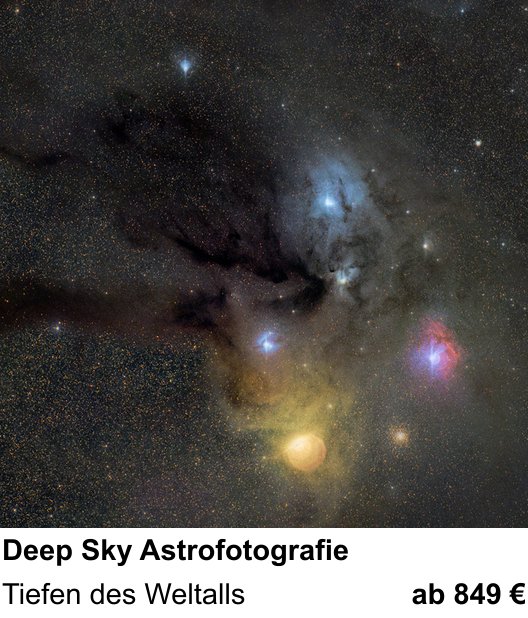 Praxisorientierter Fotoworkshop mit dem Thema Deep Sky Astrofotografie: Tiefen des Weltalls