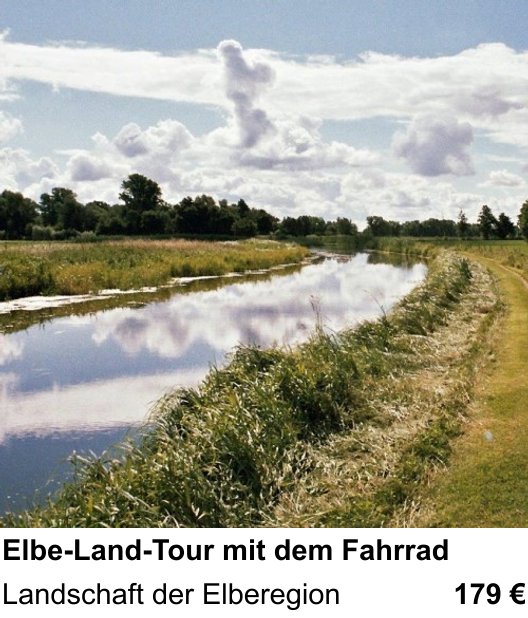 Praxisorientierter Fotoworkshop mit dem Thema Elbe-Land-Tour mit dem Fahrrad: Landschaft der Elberegion