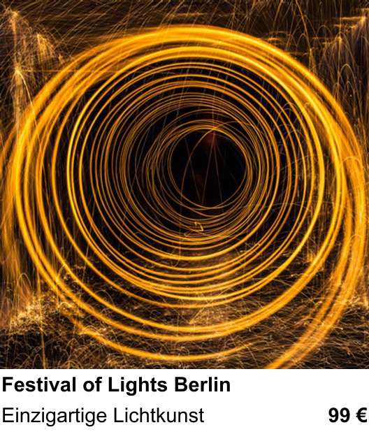 Praxisorientierter Fotoworkshop mit dem Thema Festival of Lights Berlin: Einzigartige Lichtkunst
