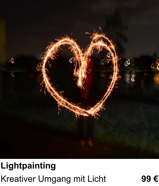 Kamera-Praxis in Mannheim: Lightpainting – Kreativer Umgang mit Licht