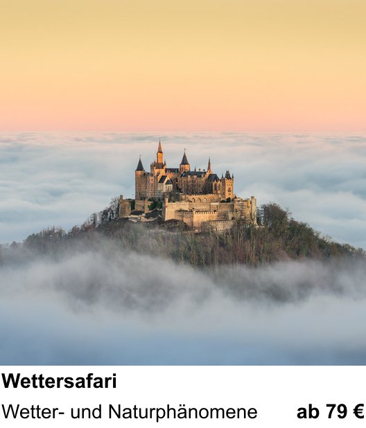 Praxisorientierter Fotoworkshop mit dem Thema Wettersafari: Wetter- und Naturphänomene